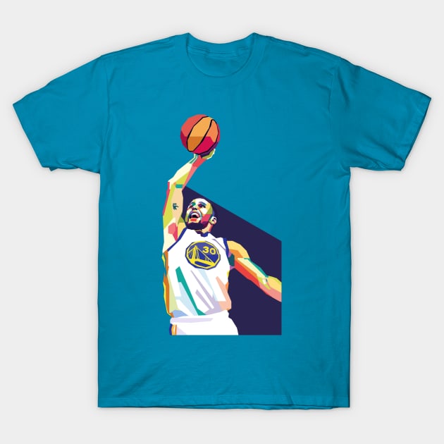 Stephen Curry Dunk T-Shirt by Creativedy Stuff